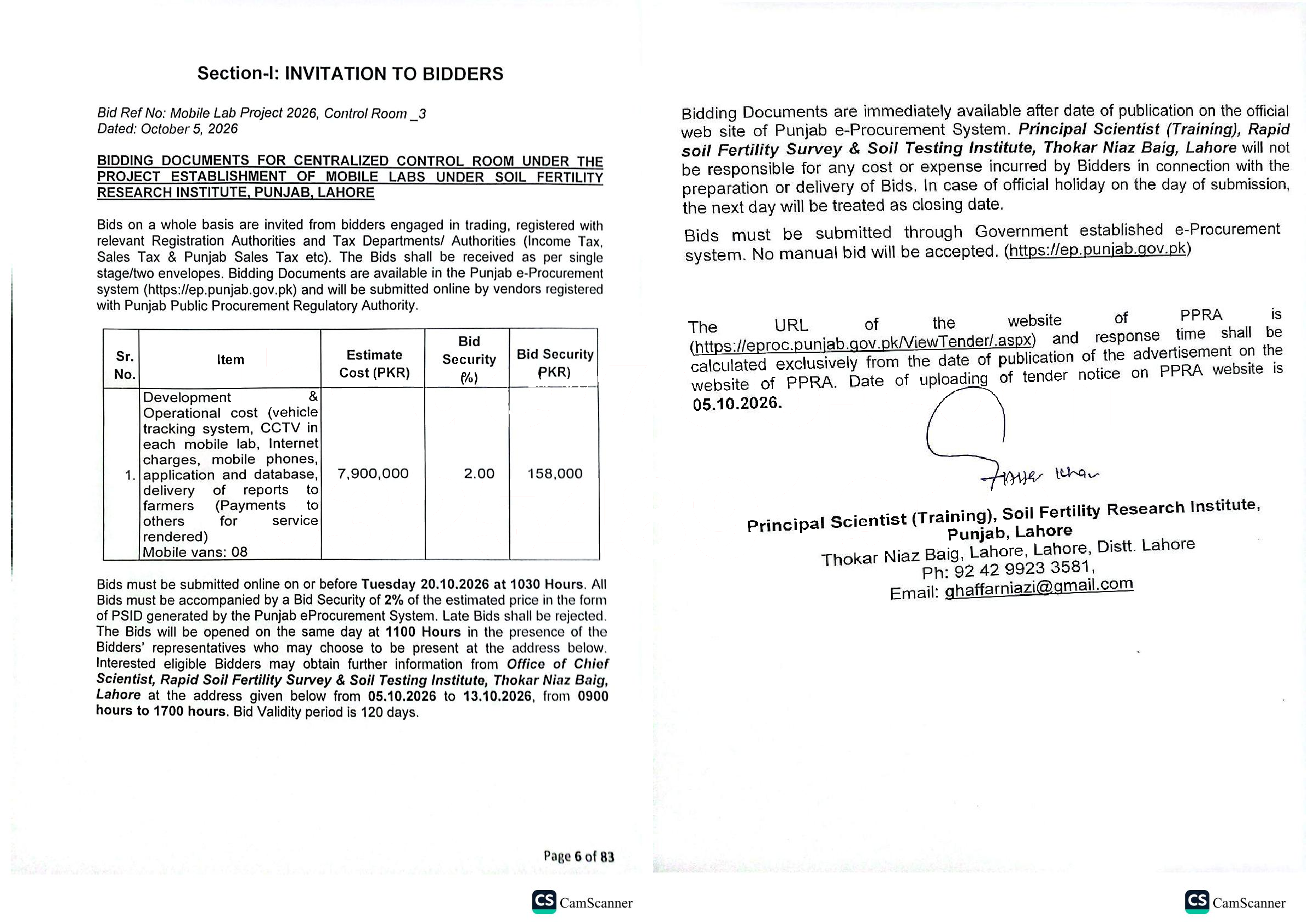 Tender Document