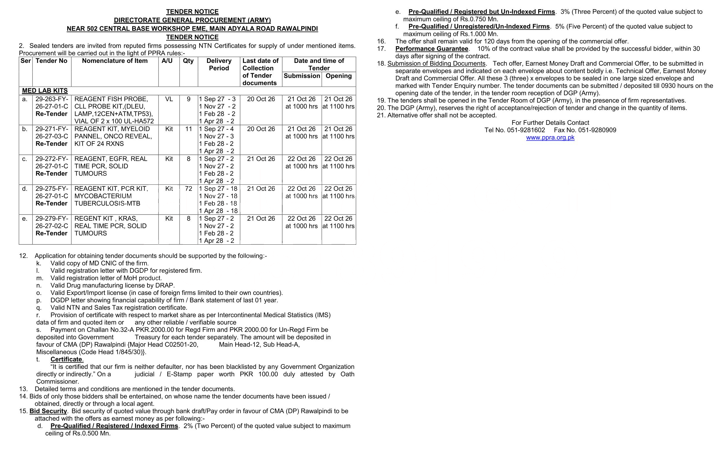 Tender Document