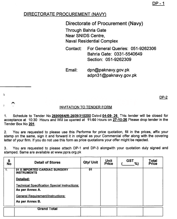 Tender Document