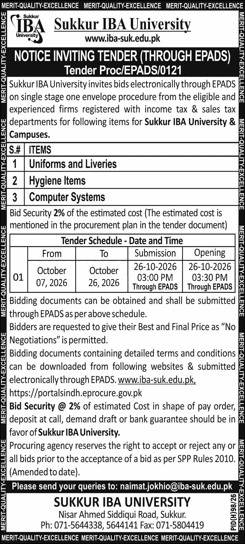 Tender Document