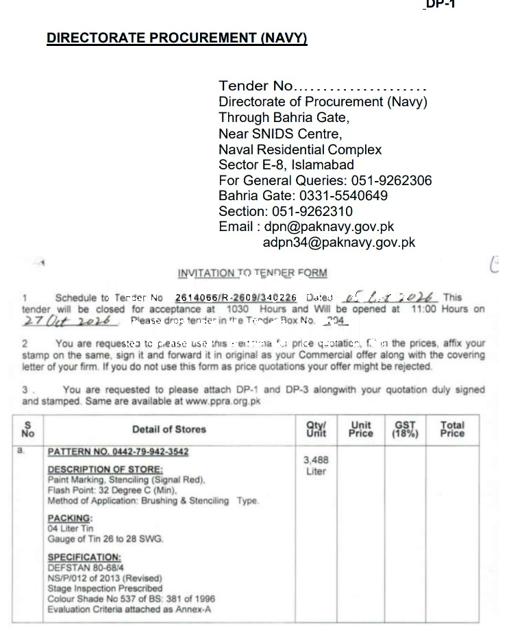 Tender Document