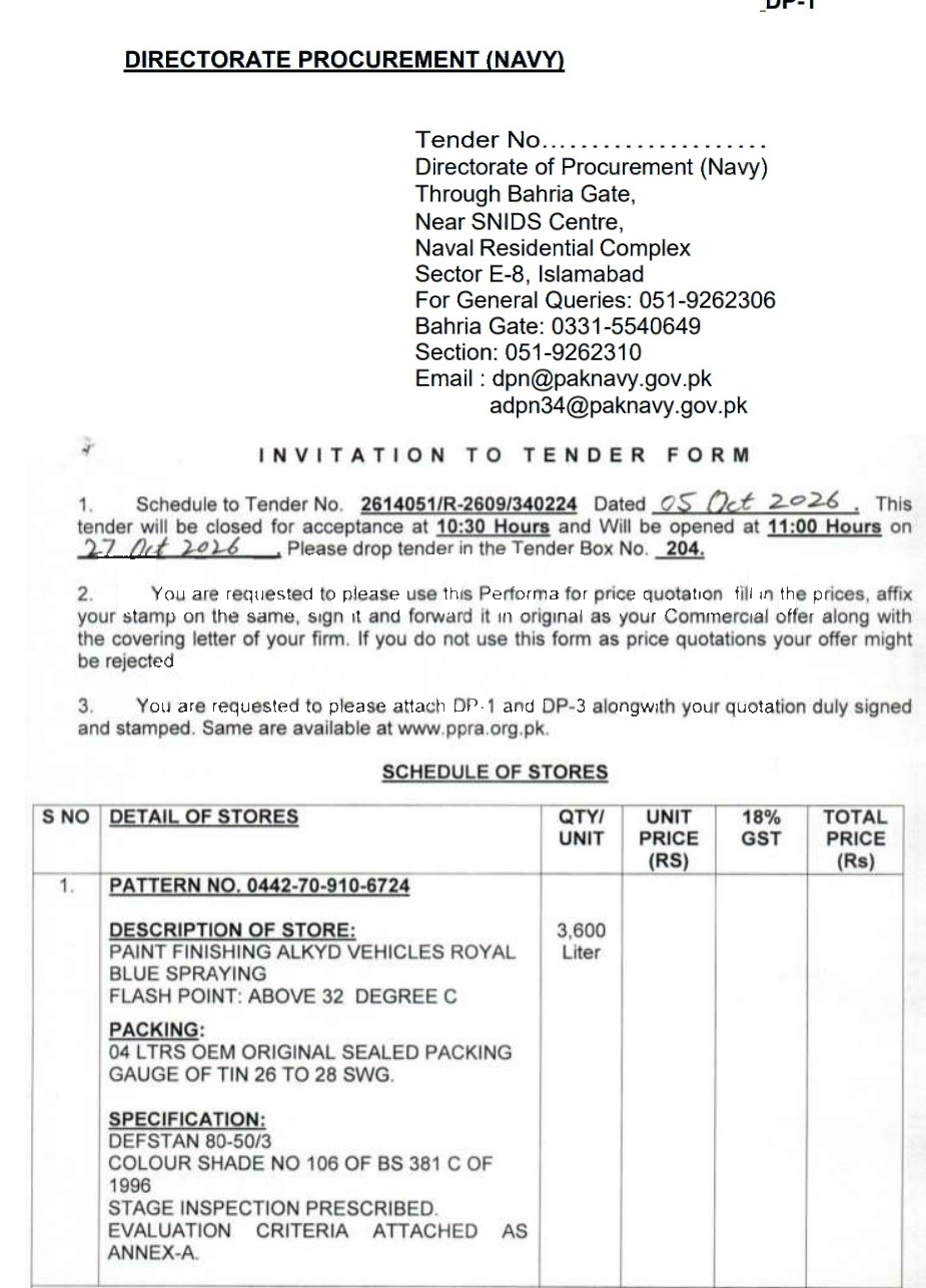 Tender Document