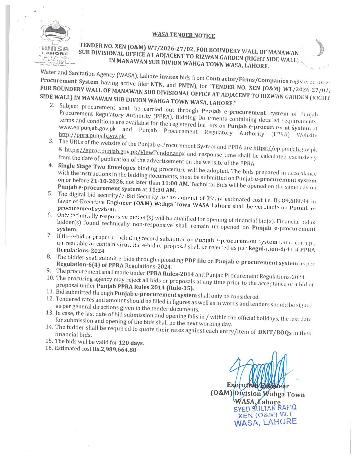 Tender Document