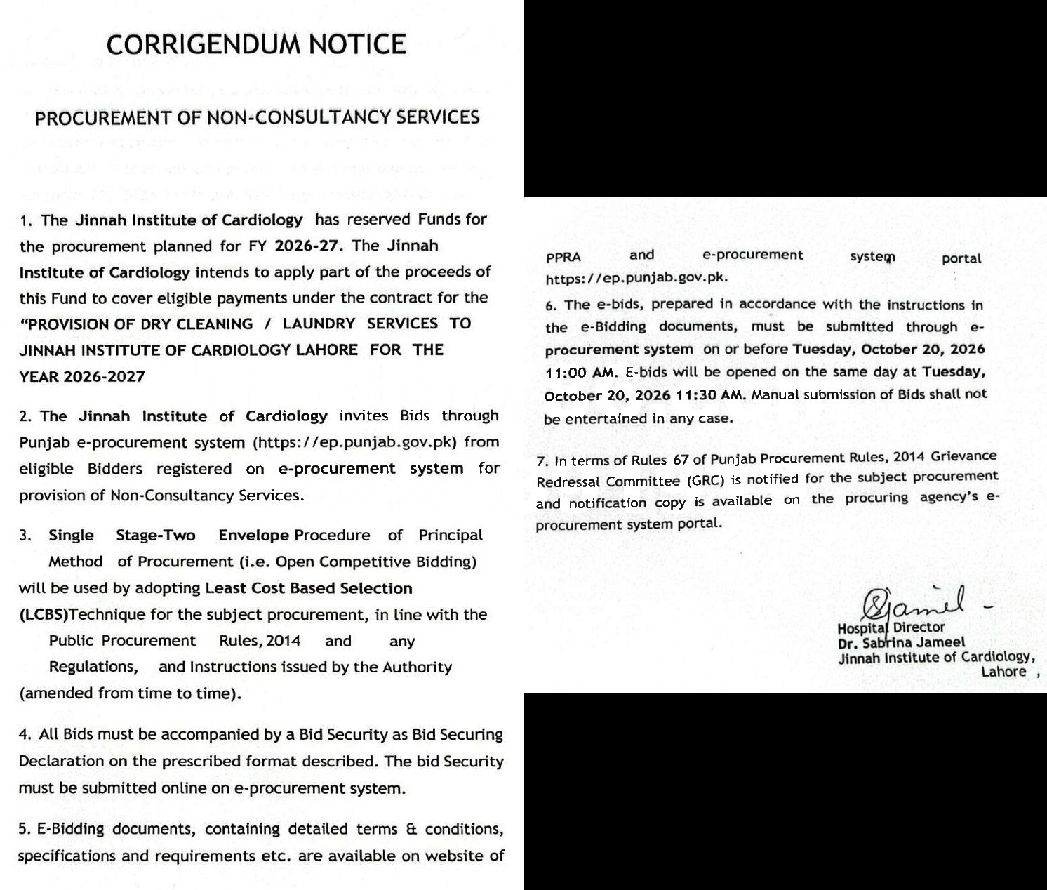 Tender Document