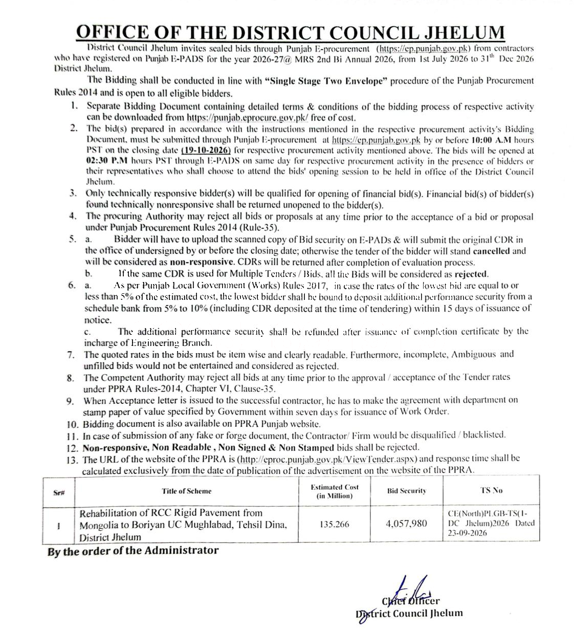 Tender Document