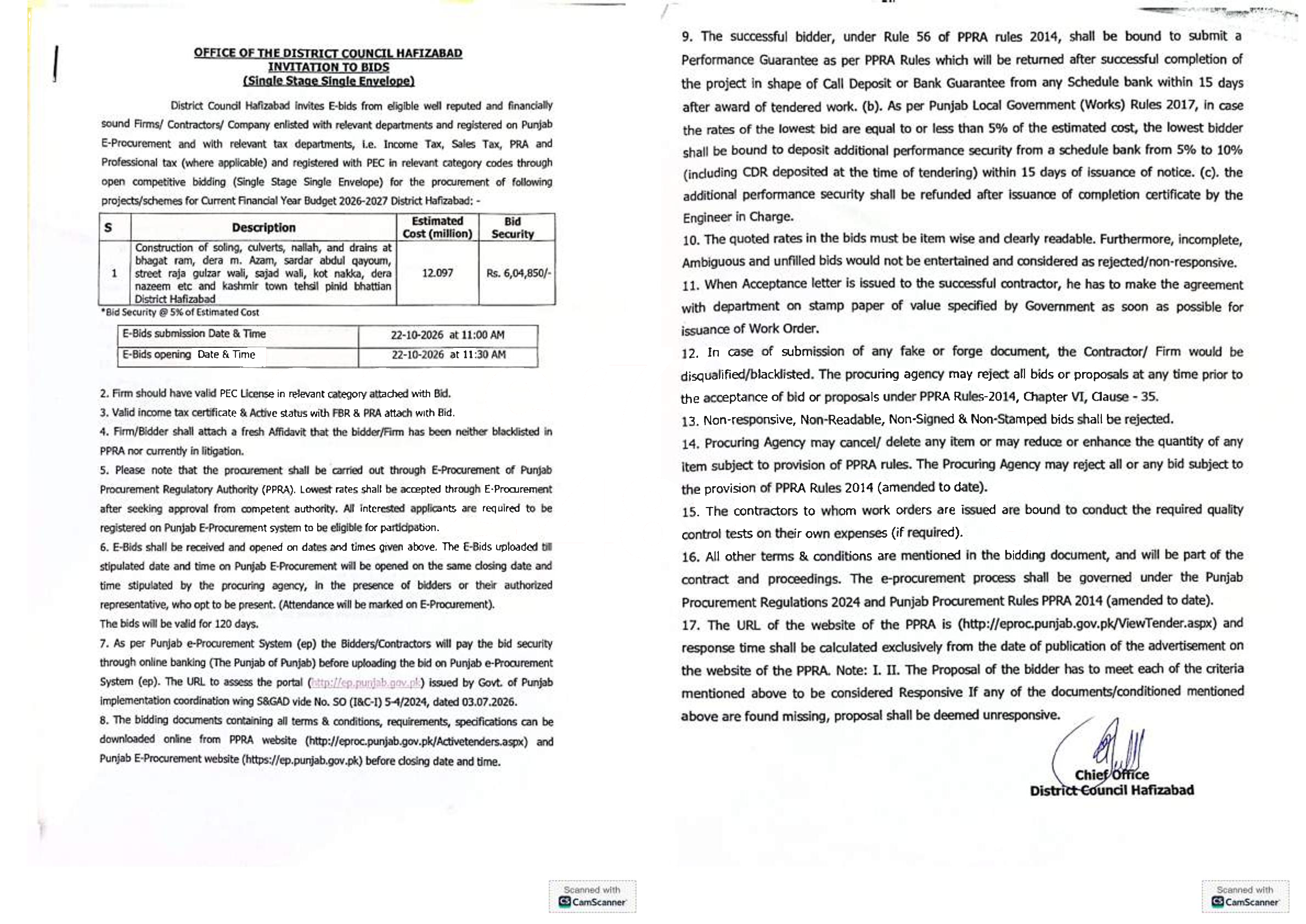 Tender Document