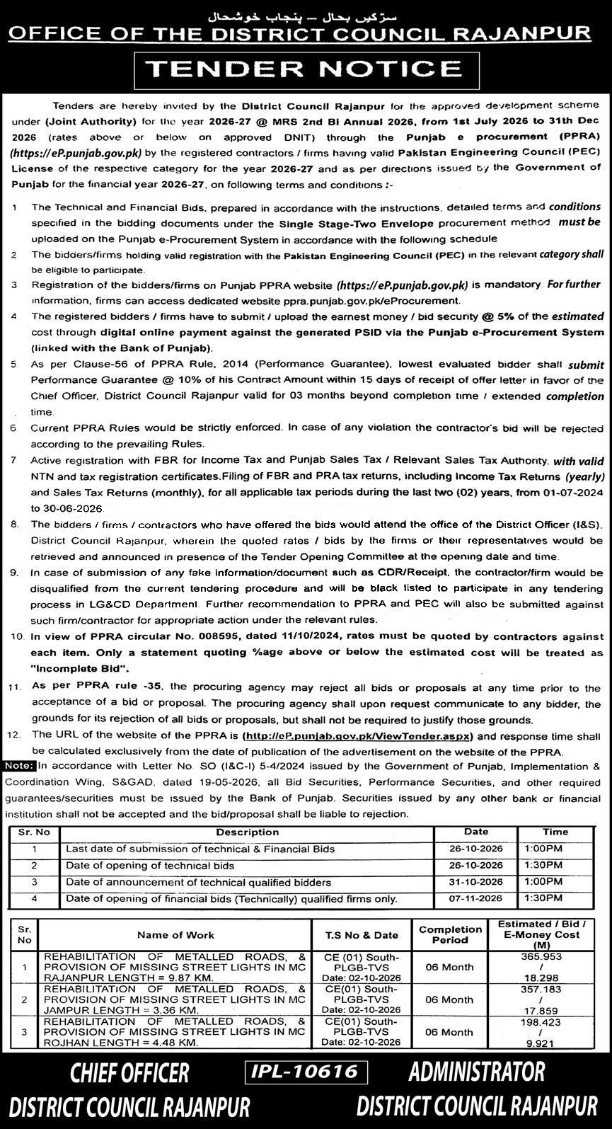 Tender Document