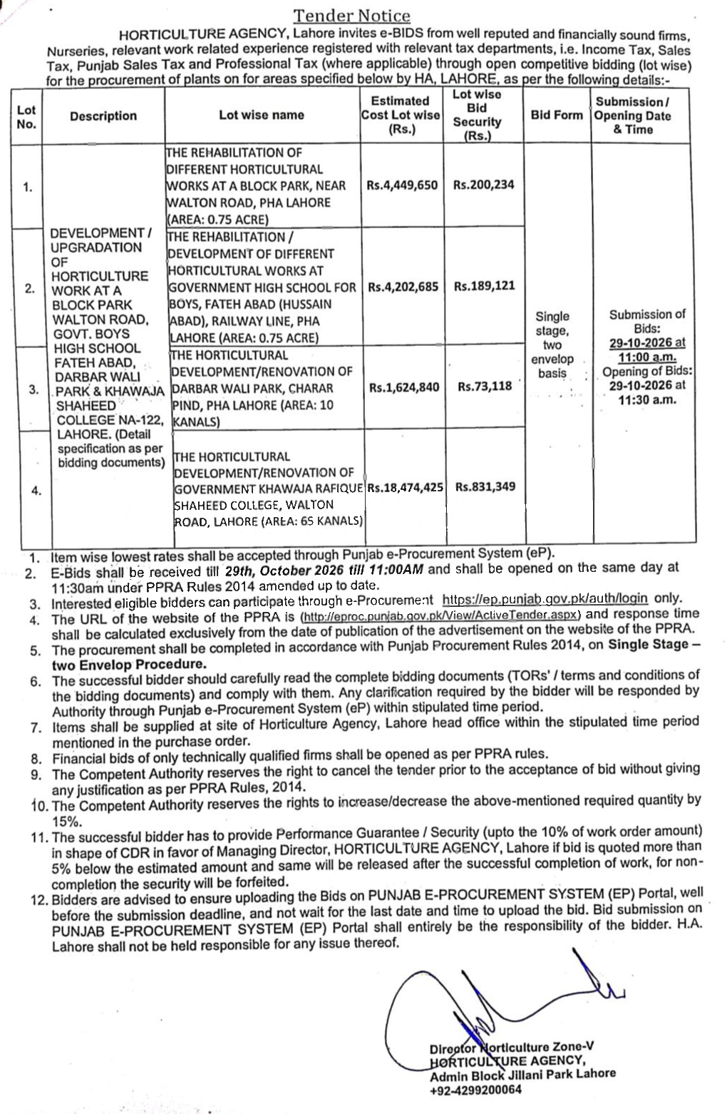 Tender Document