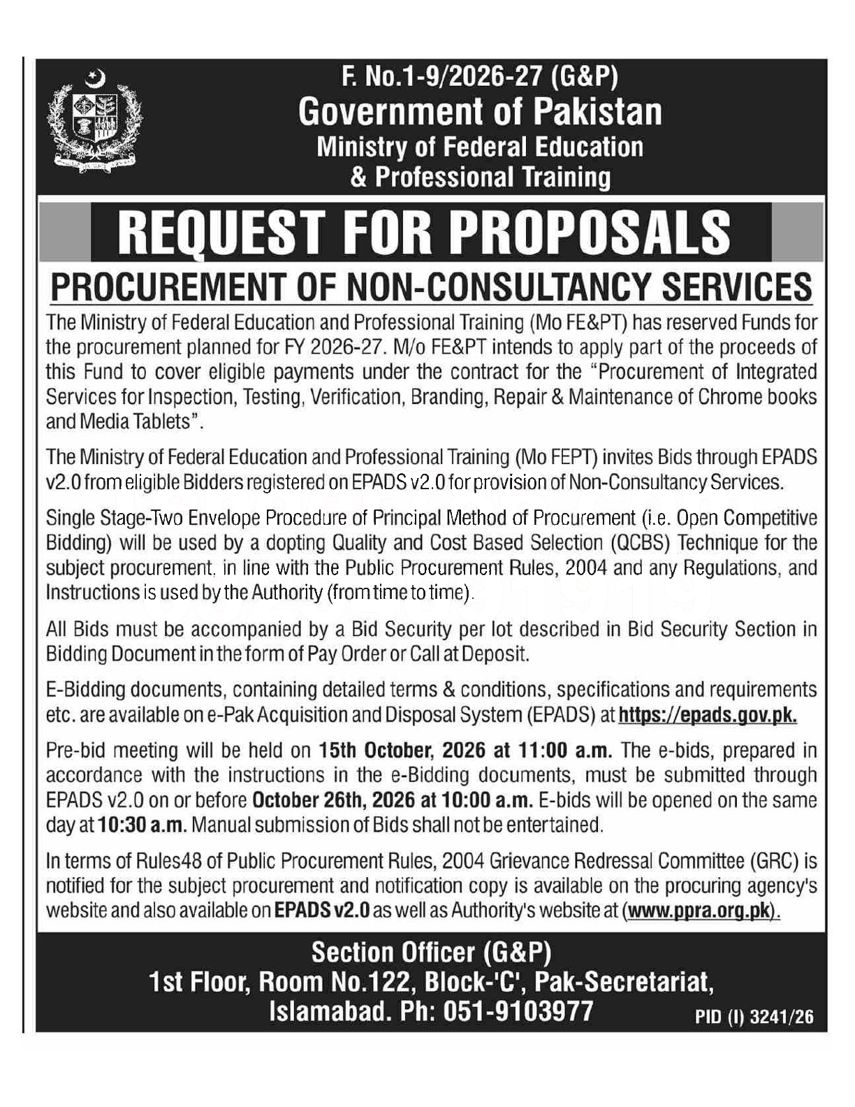 Tender Document