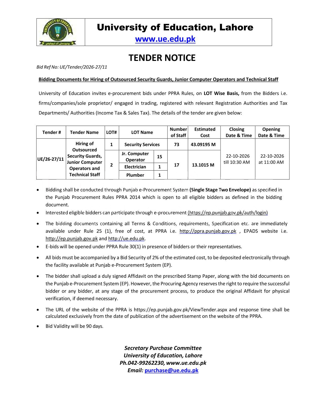 Tender Document