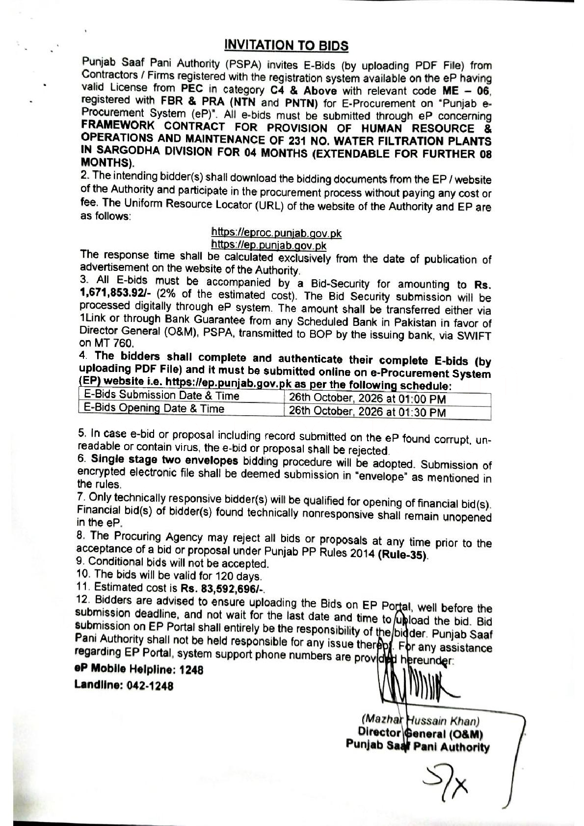 Tender Document