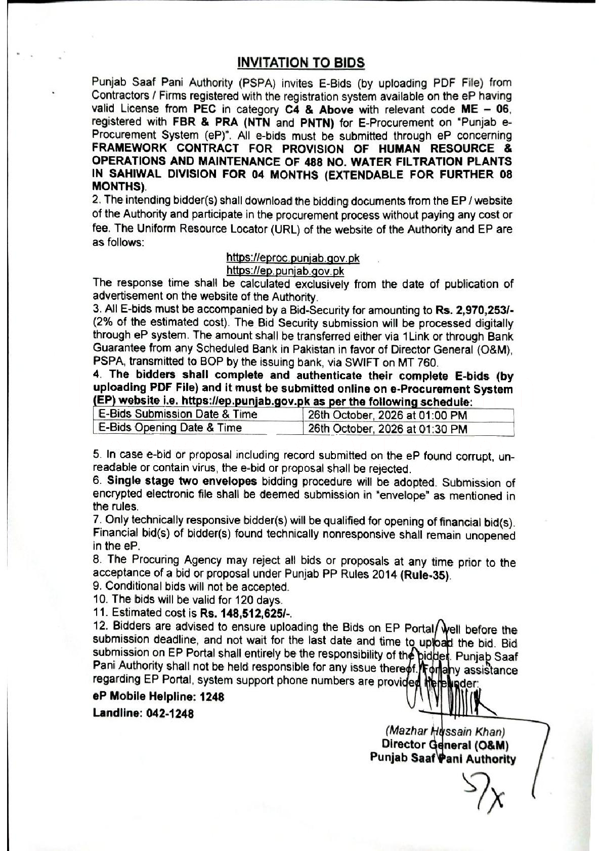 Tender Document
