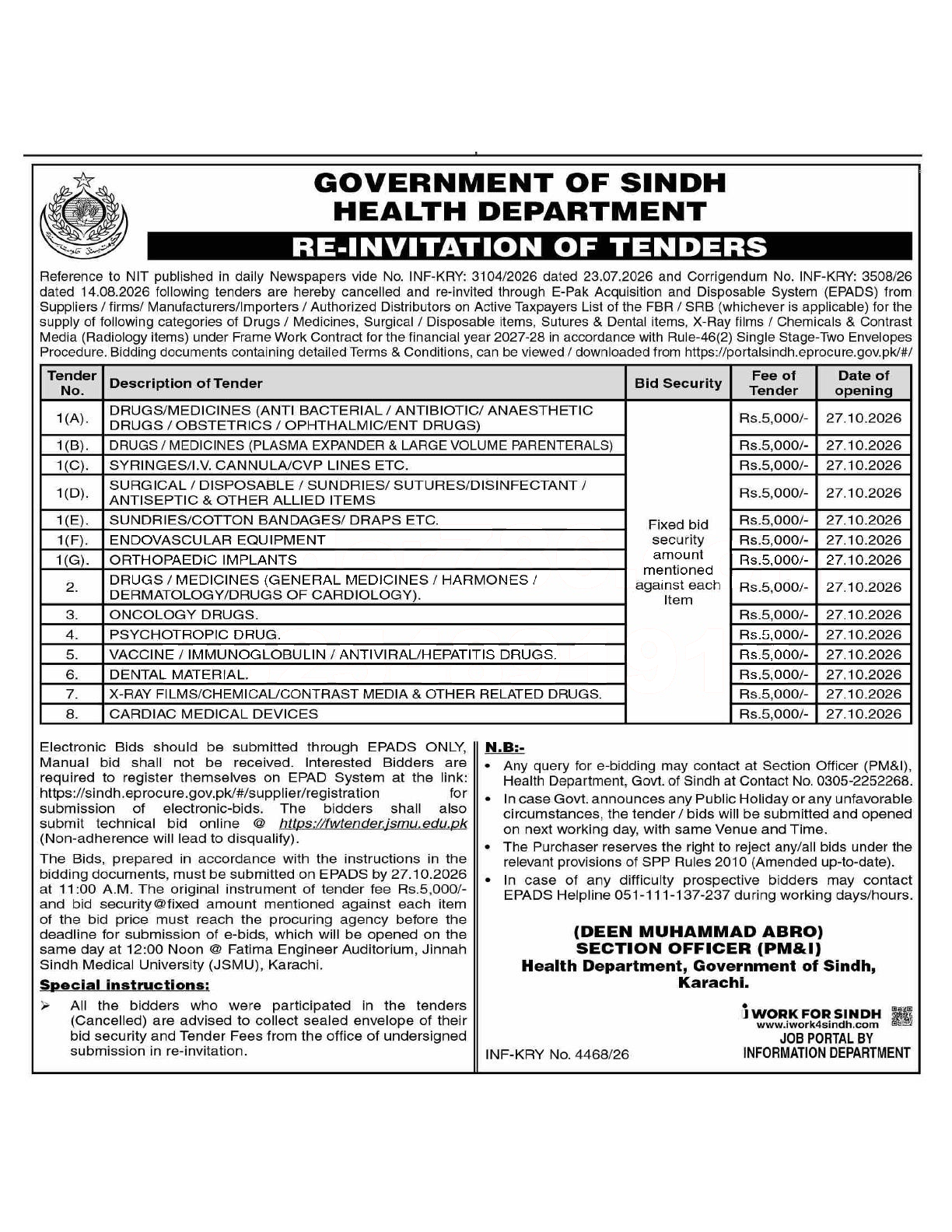 Tender Document