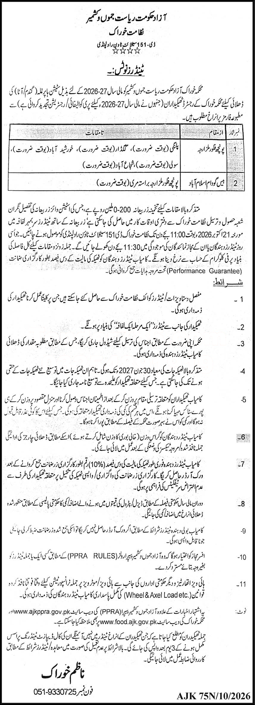 Tender Document