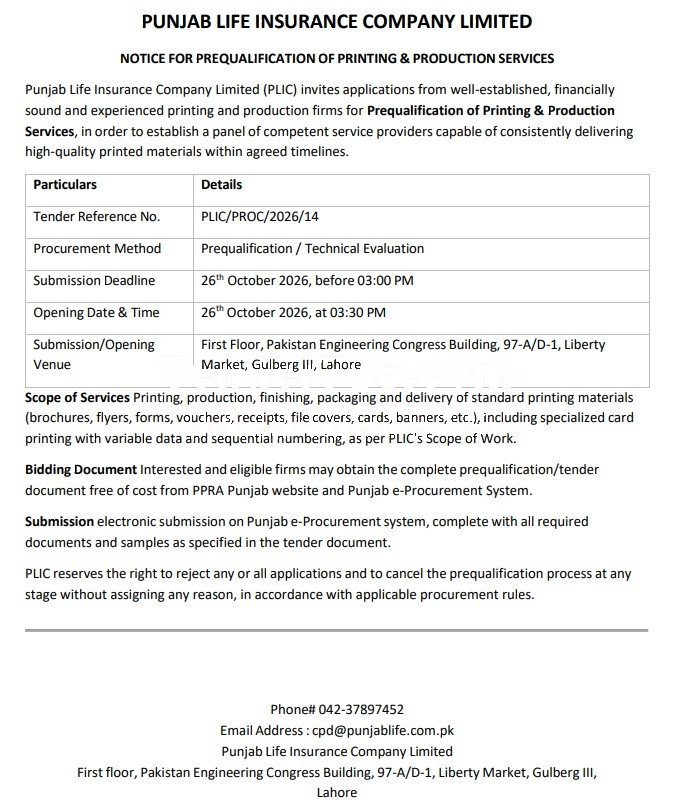 Tender Document