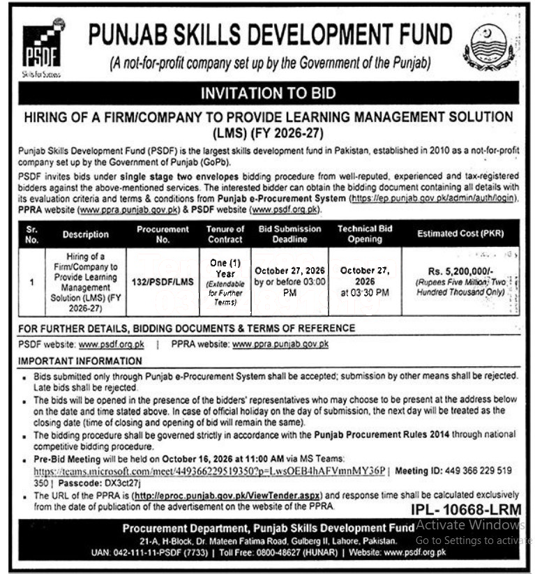 Tender Document
