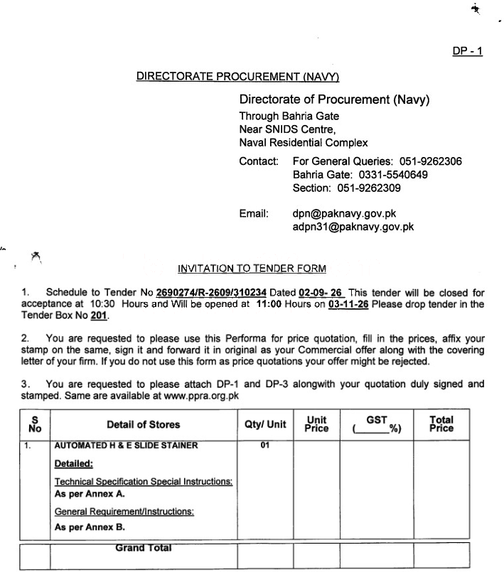 Tender Document