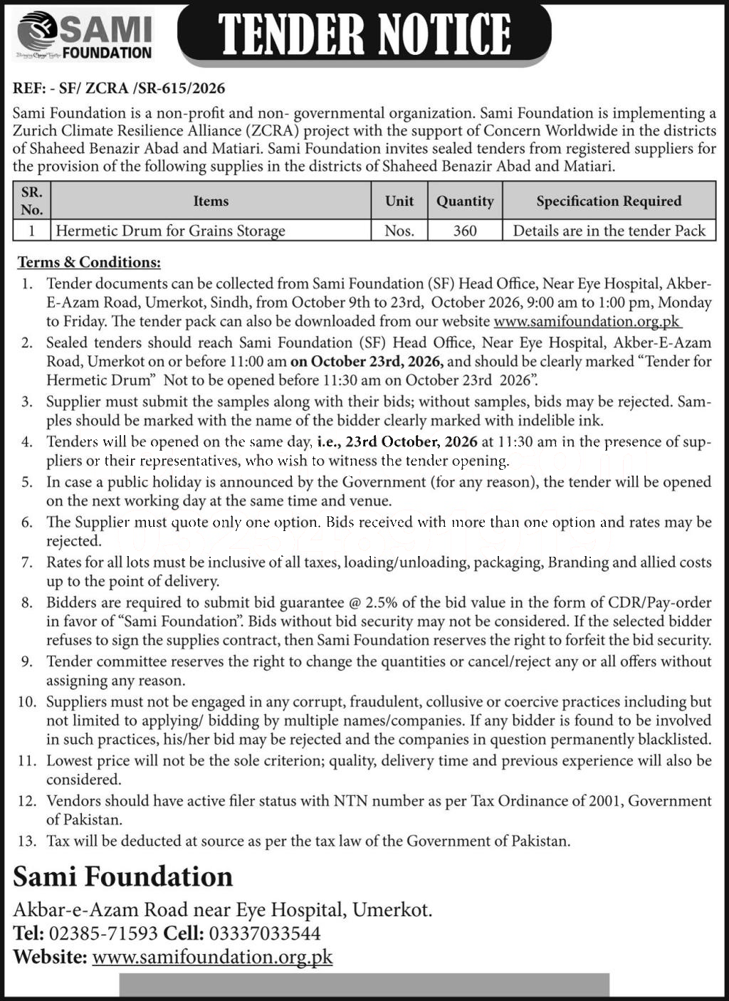 Tender Document