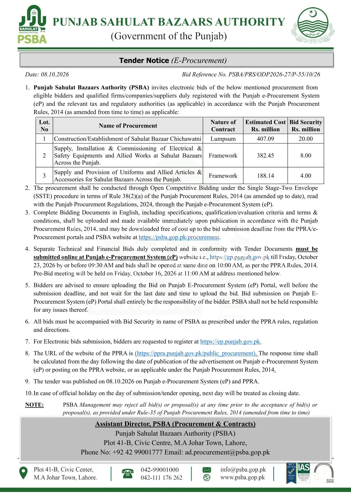 Tender Document