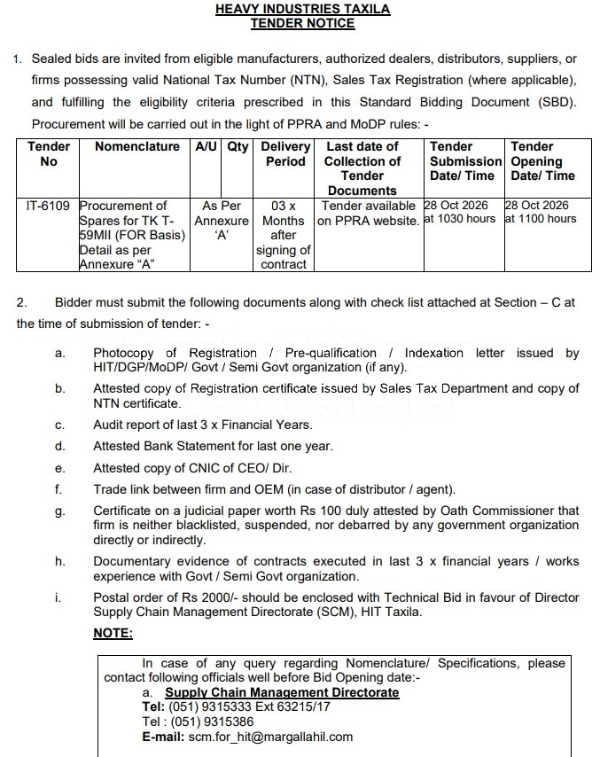 Tender Document
