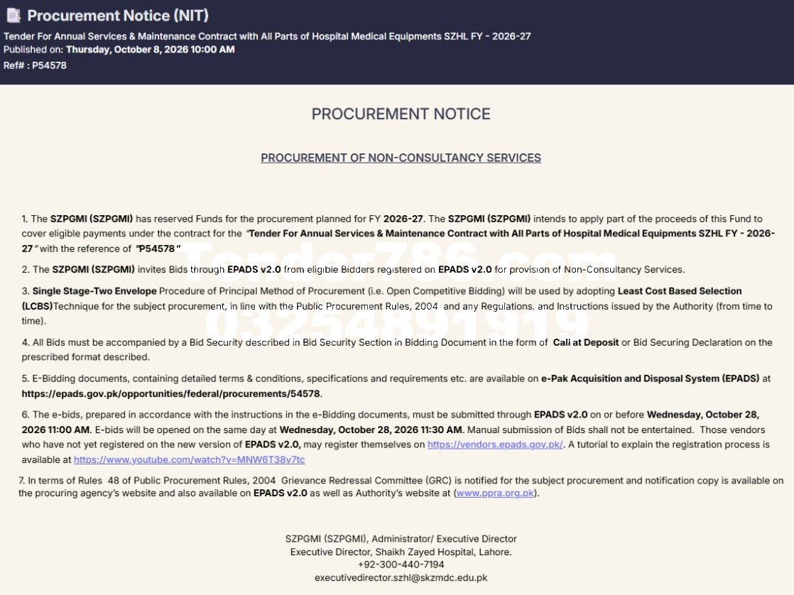 Tender Document