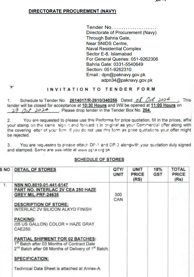 Tender Document