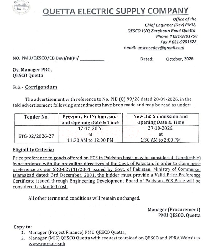 Tender Document