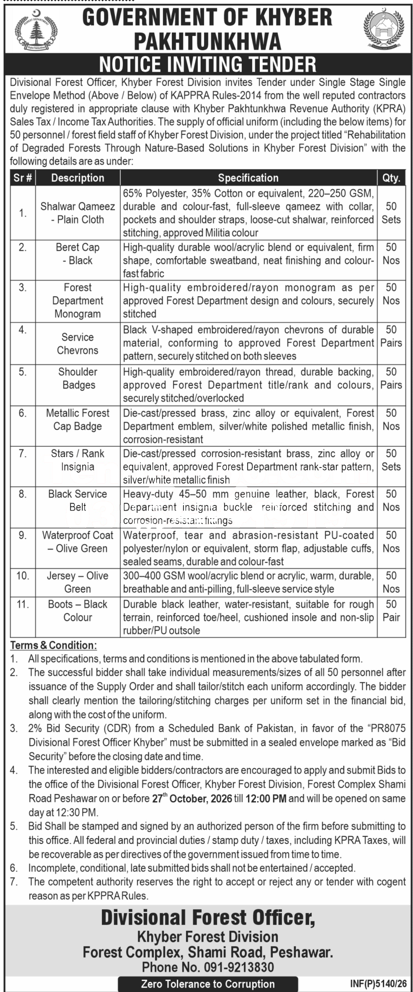 Tender Document