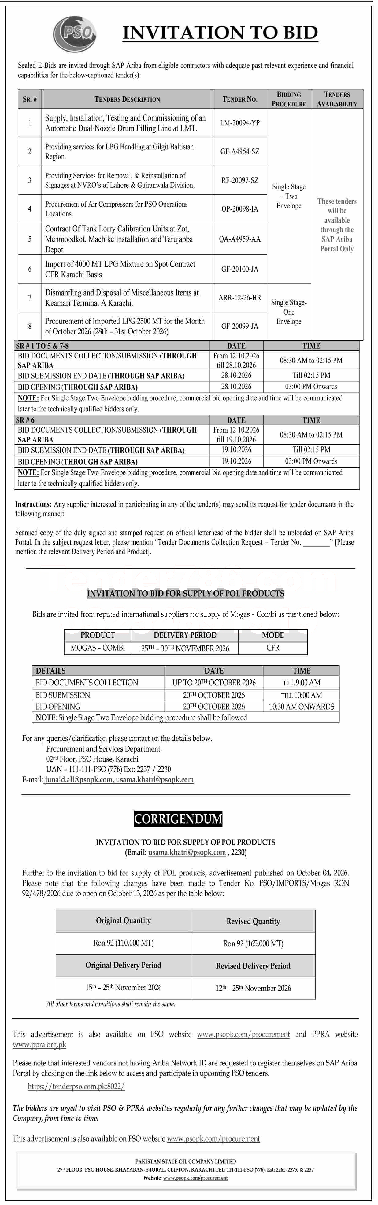 Tender Document