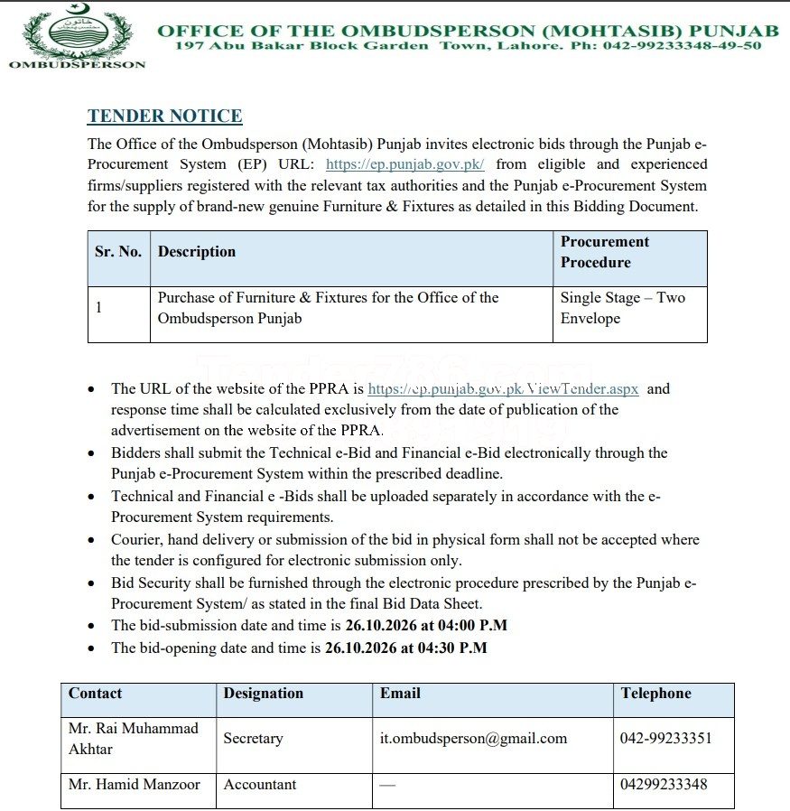Tender Document