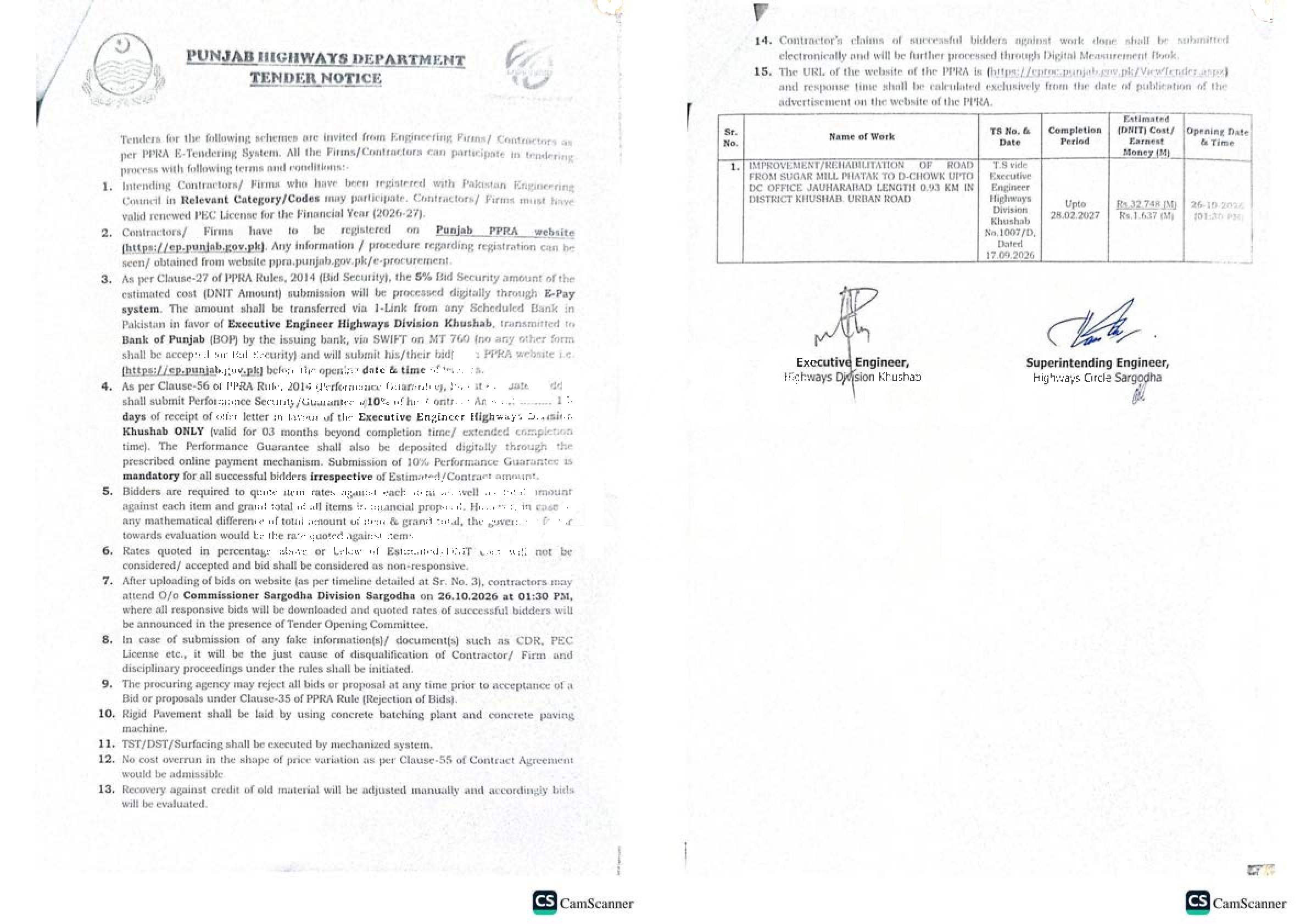 Tender Document