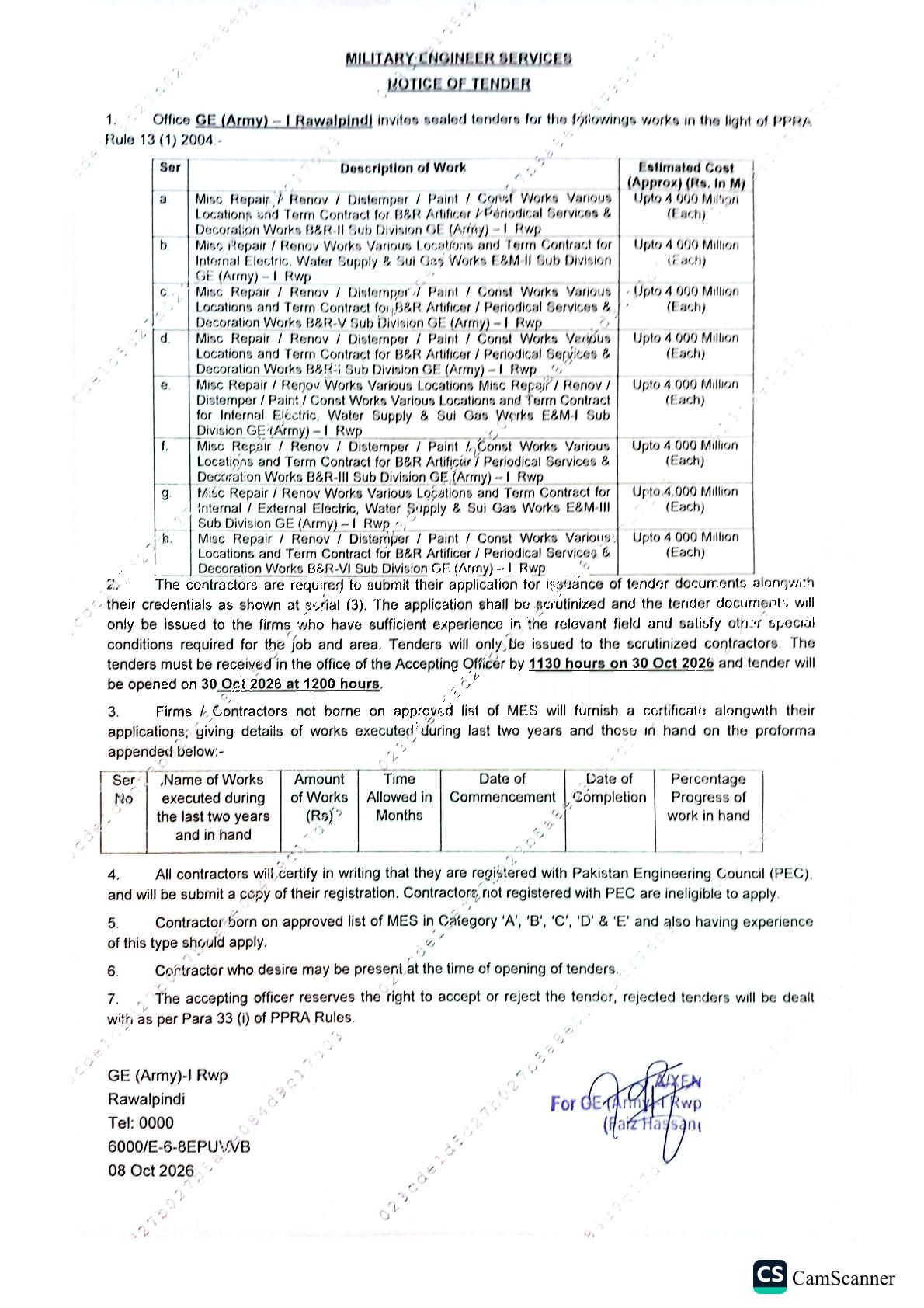 Tender Document