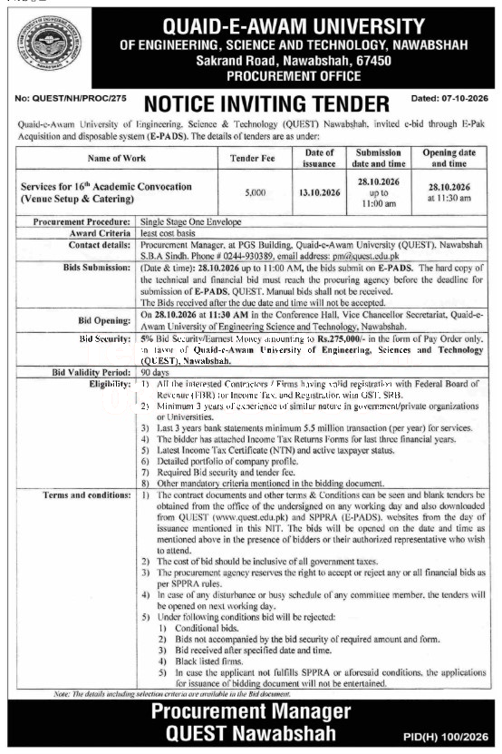 Tender Document