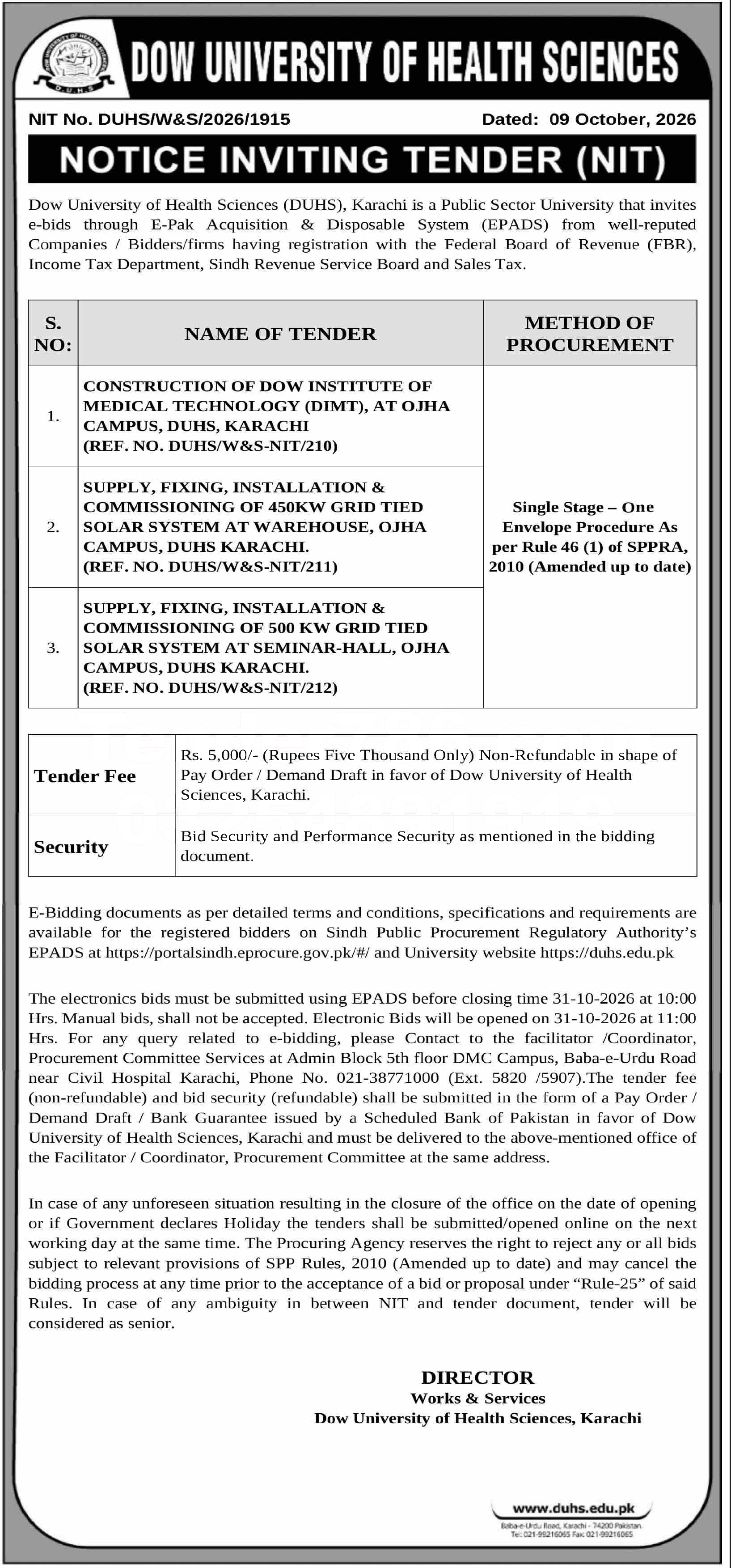 Tender Document