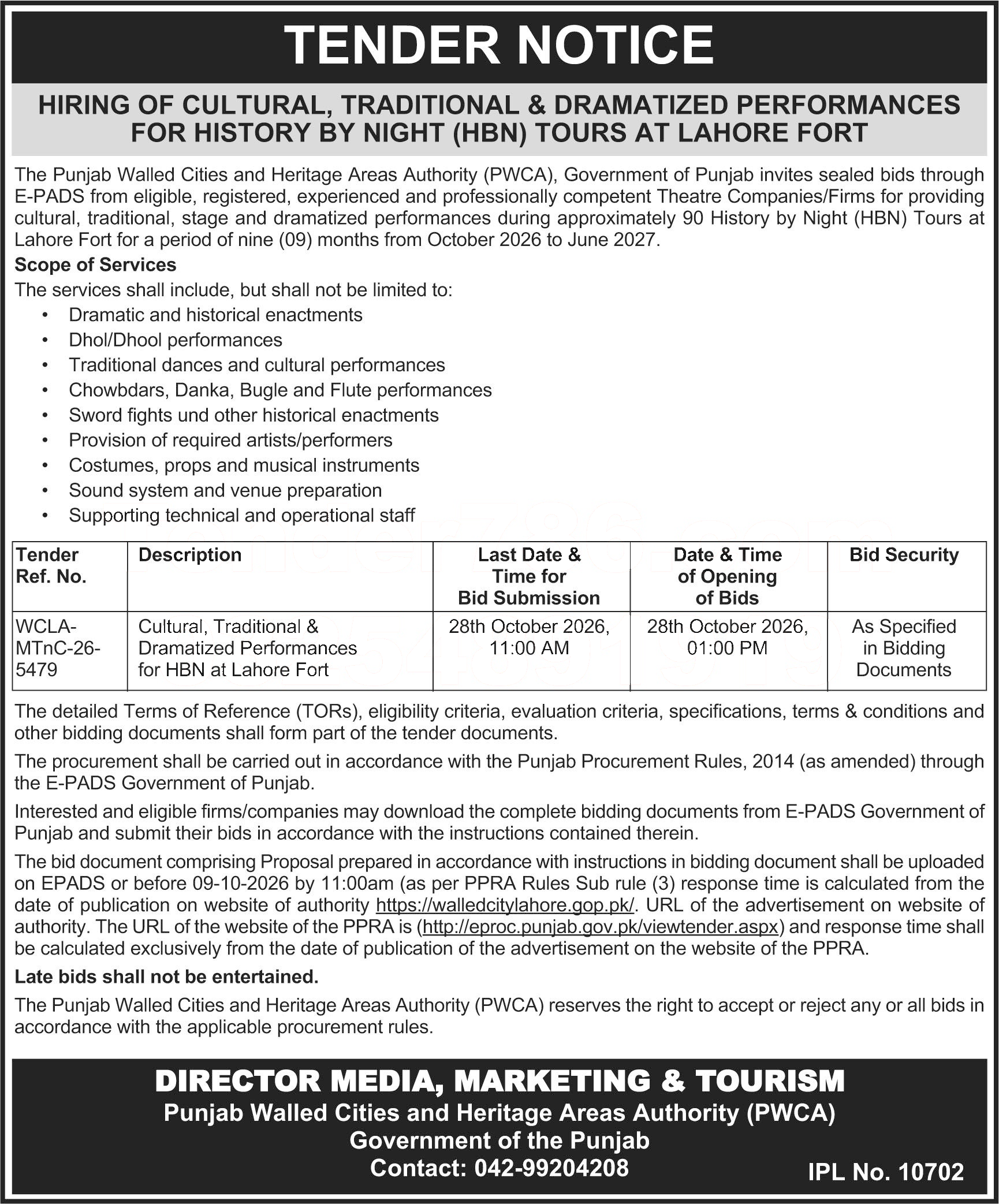 Tender Document