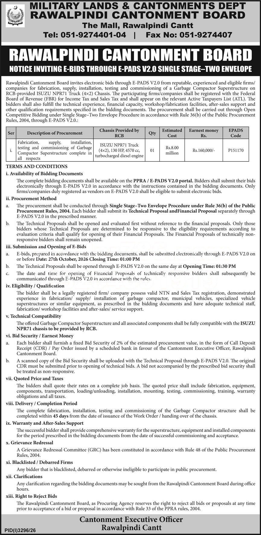 Tender Document