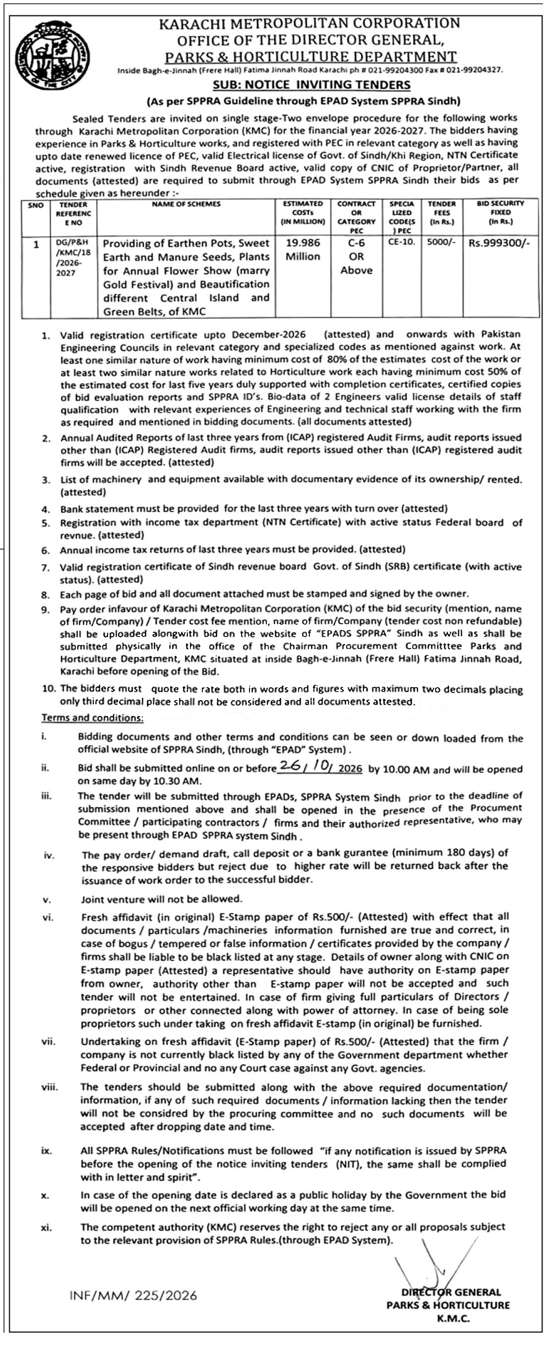 Tender Document