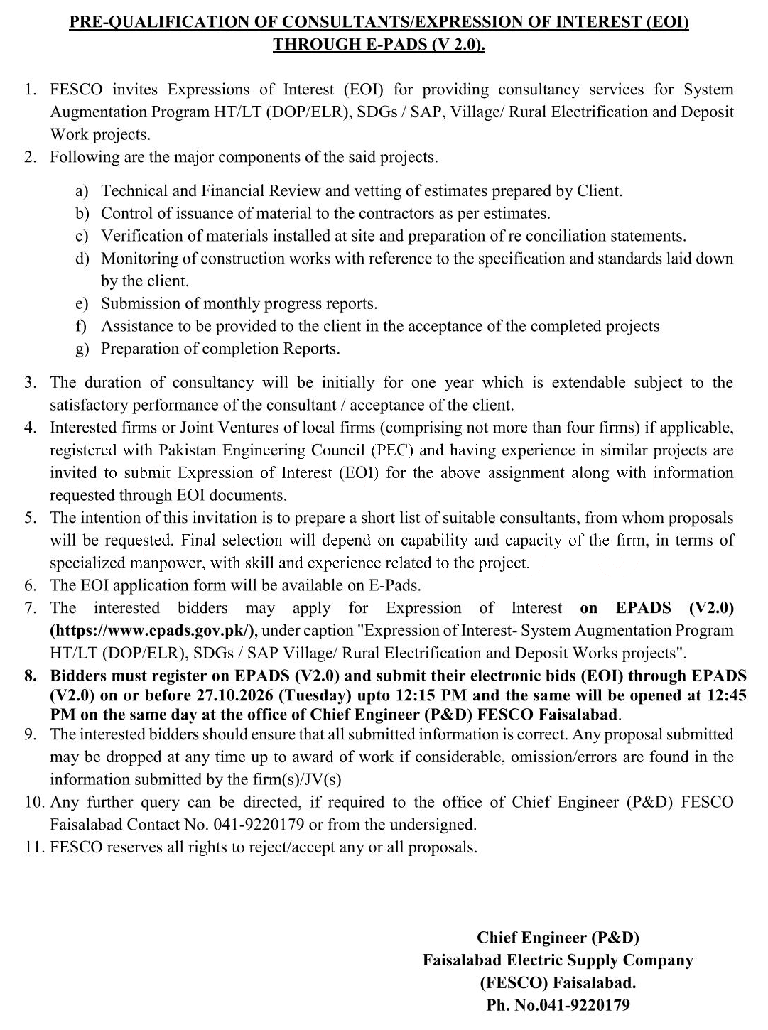Tender Document