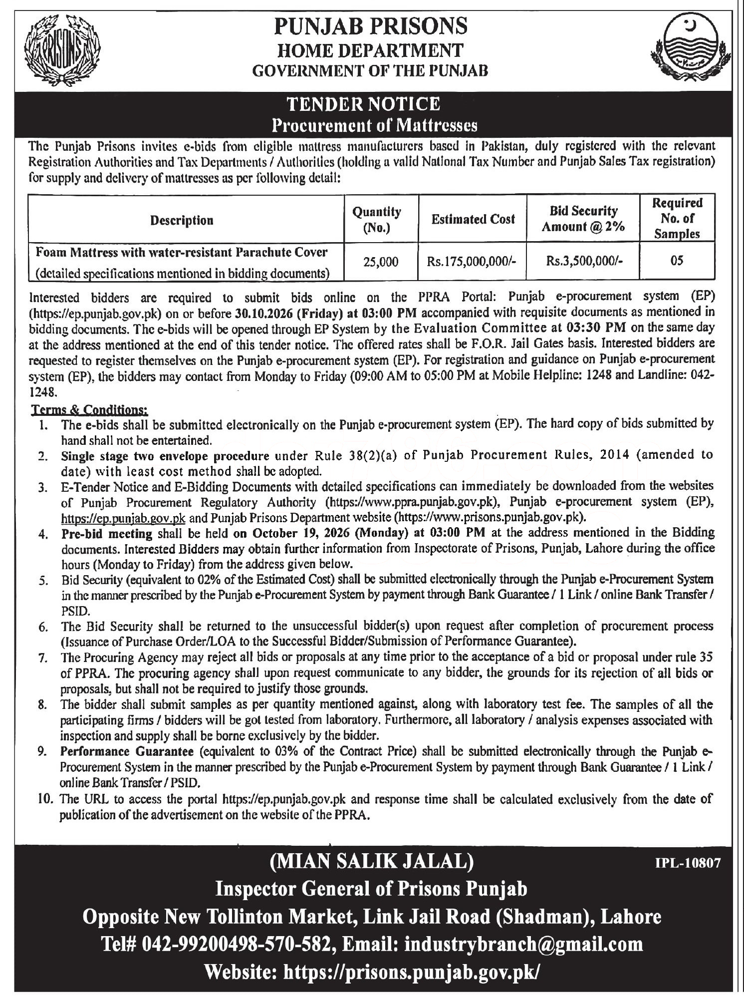 Tender Document