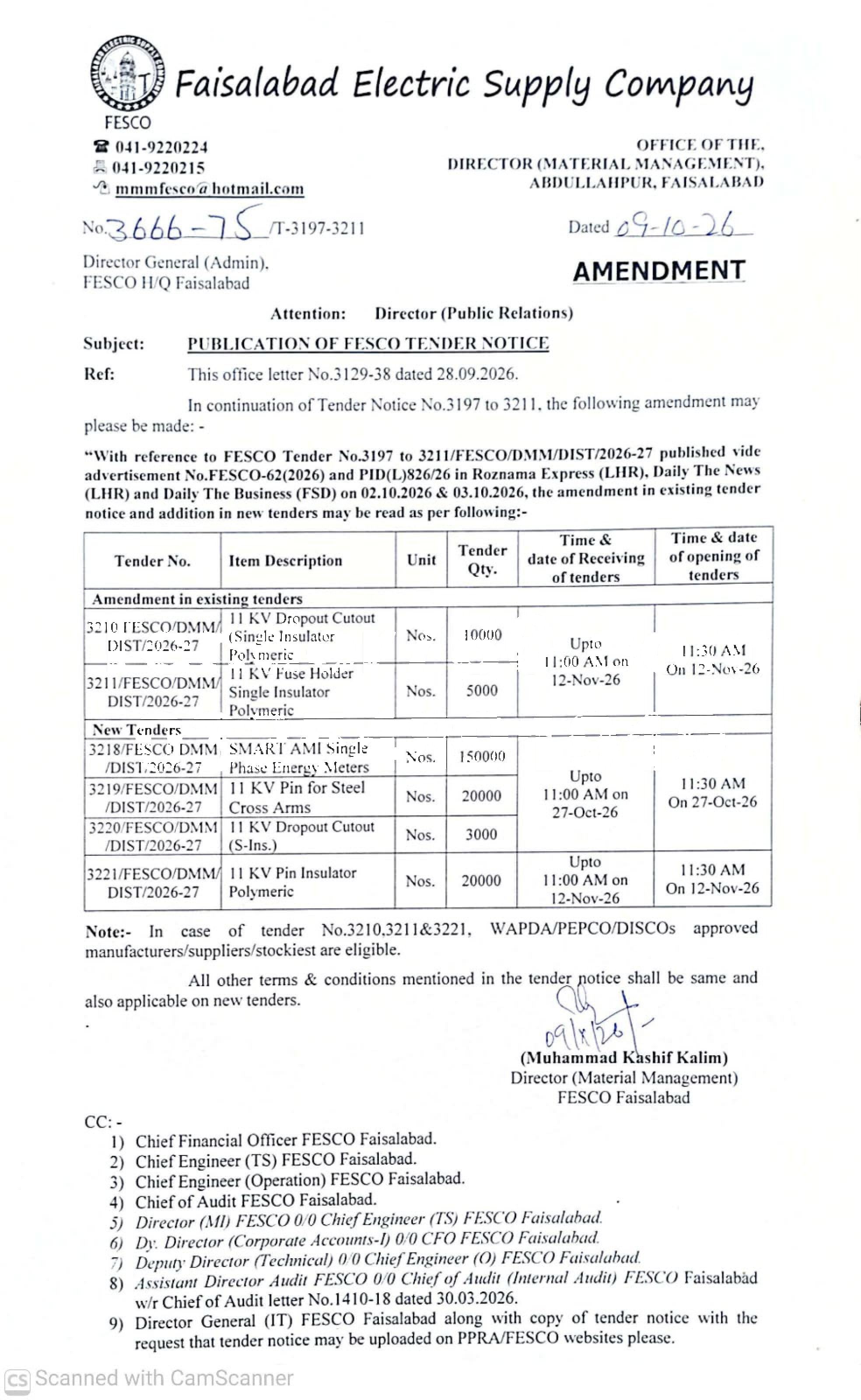 Tender Document