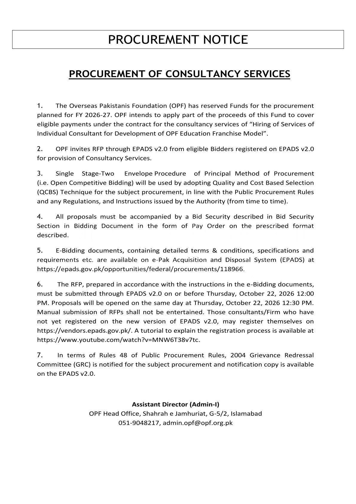 Tender Document