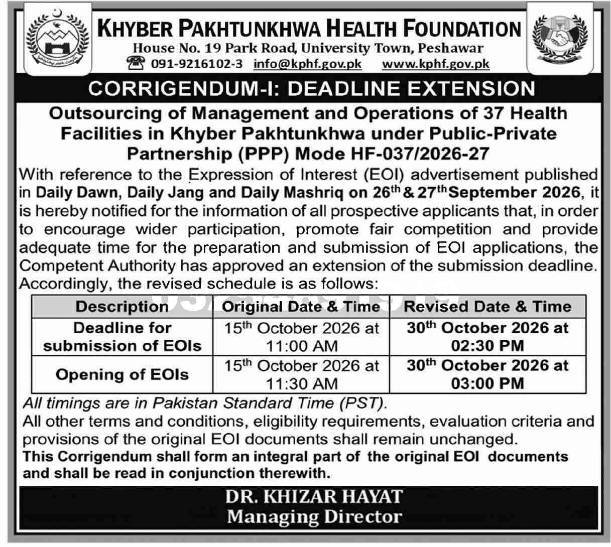 Tender Document