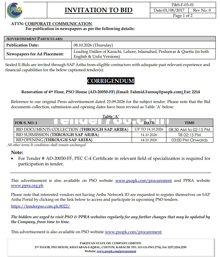 Tender Document