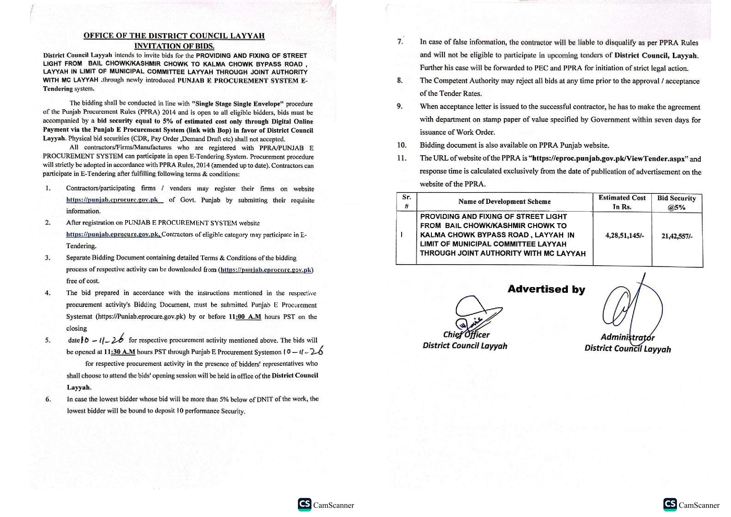 Tender Document