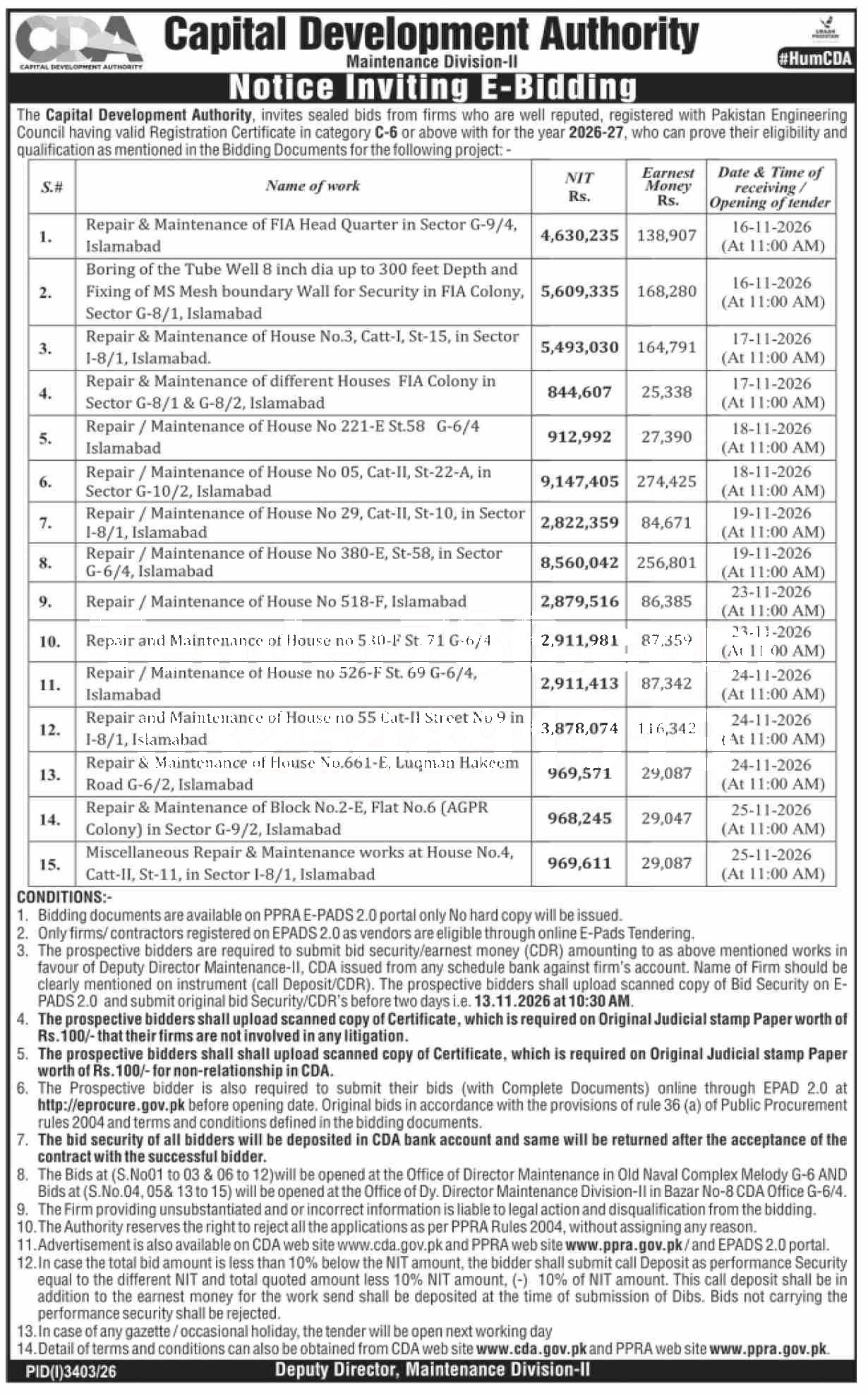 Tender Document