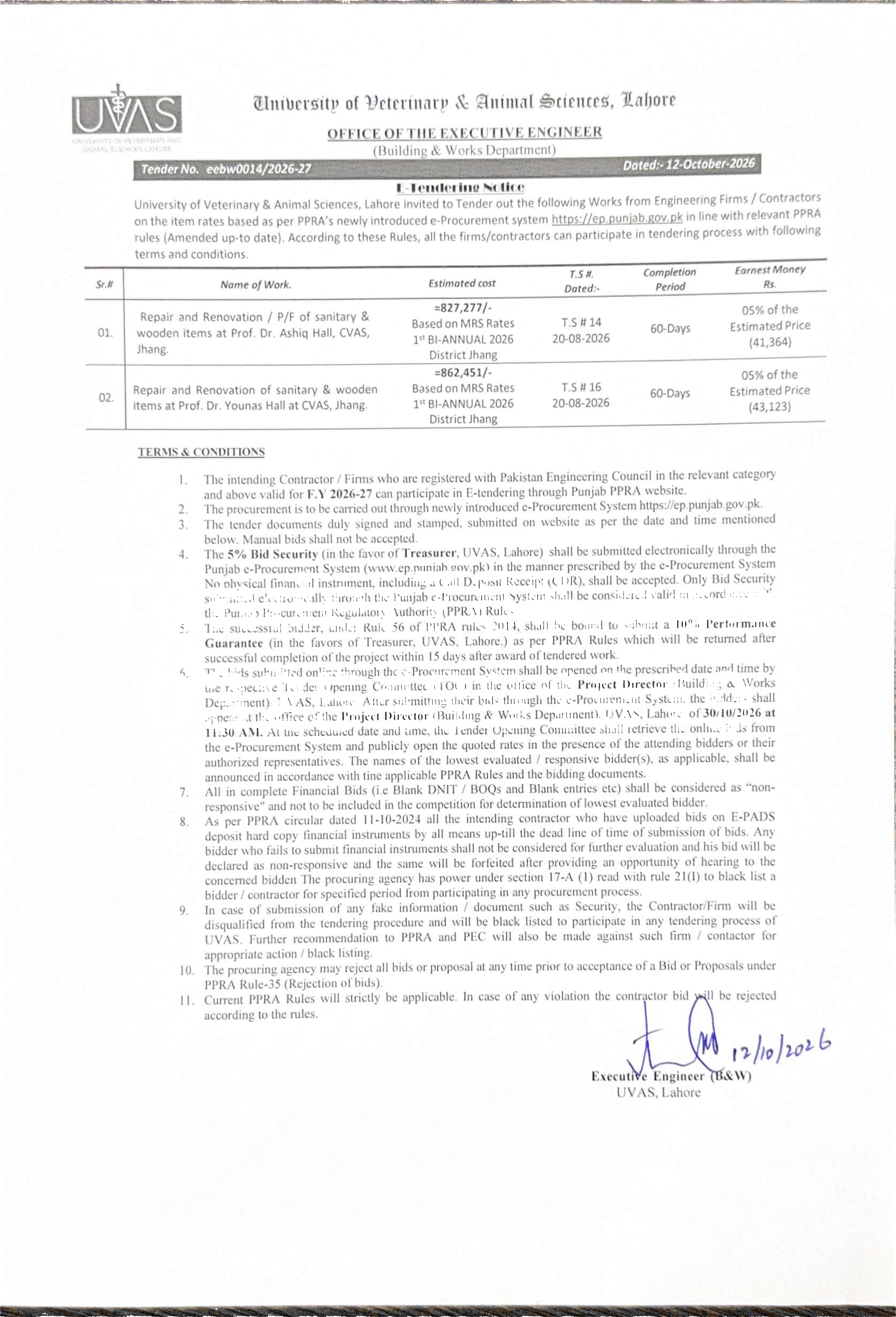 Tender Document