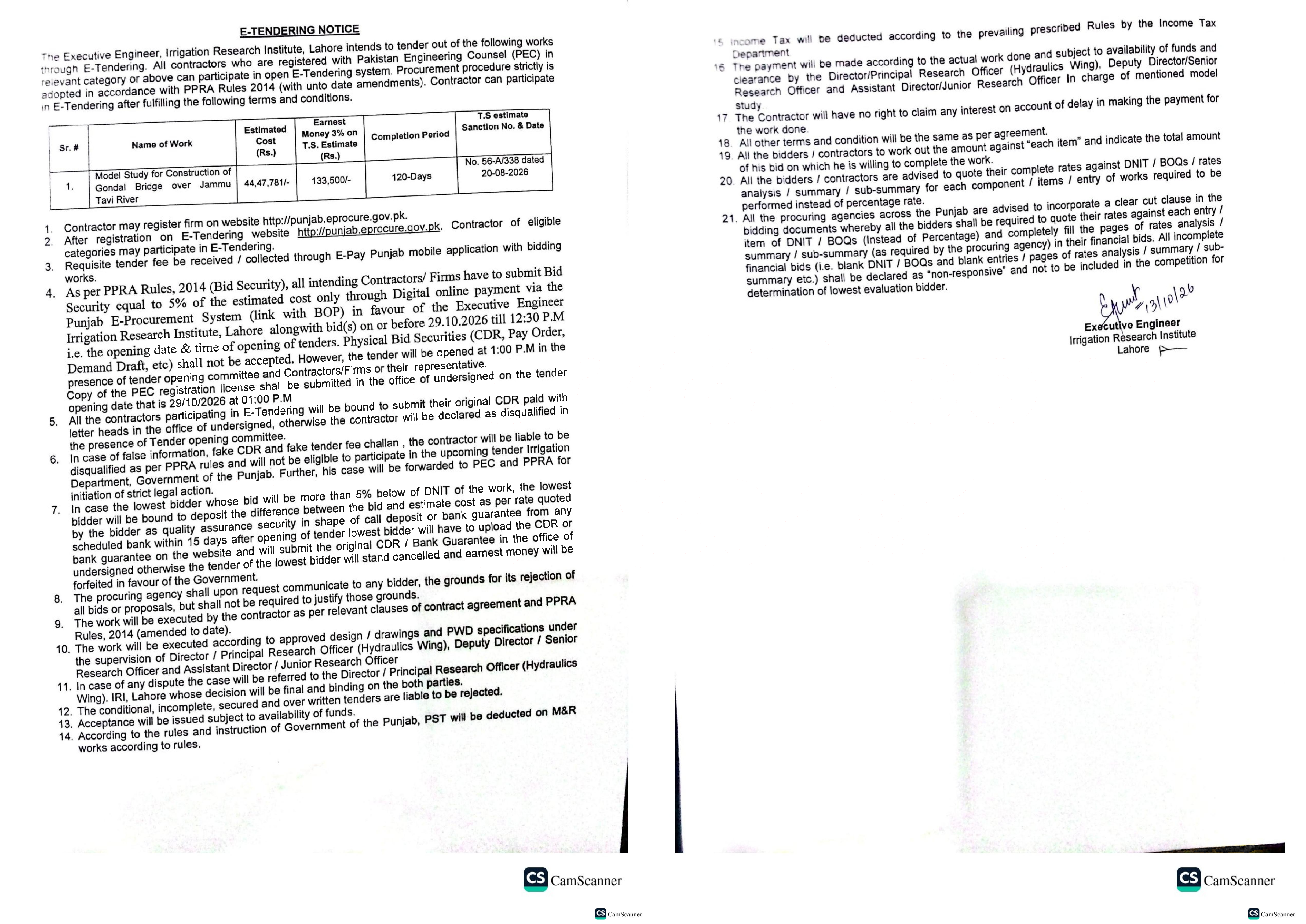 Tender Document