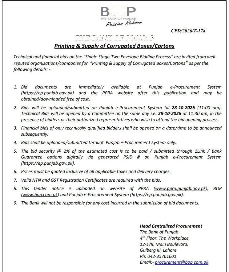 Tender Document