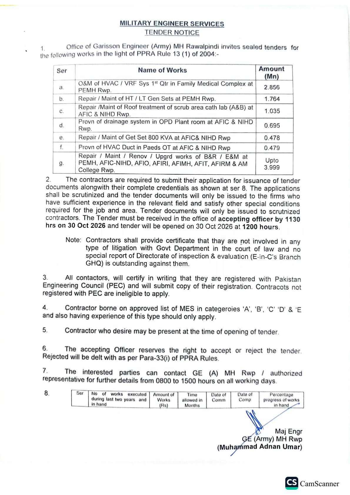 Tender Document