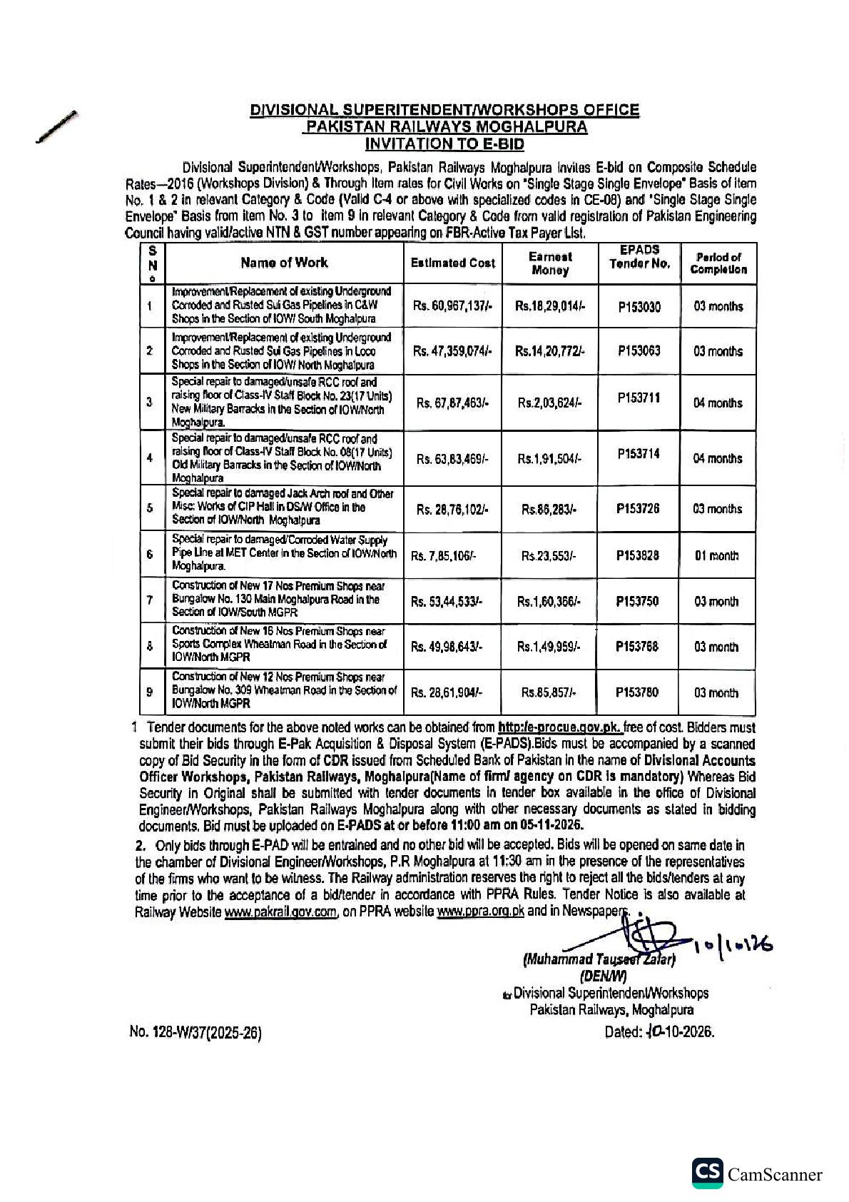 Tender Document